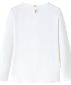 Kindershirt met lange mouwen 116 ecru