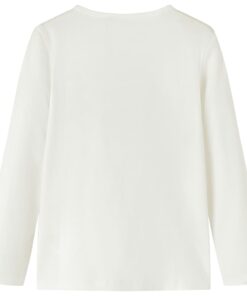 Kindershirt met lange mouwen 116 ecru