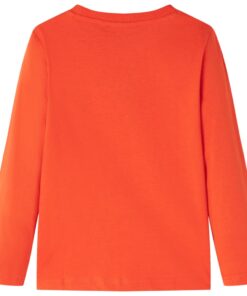 Kindershirt met lange mouwen 116 feloranje