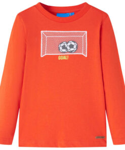 Kindershirt met lange mouwen 116 feloranje