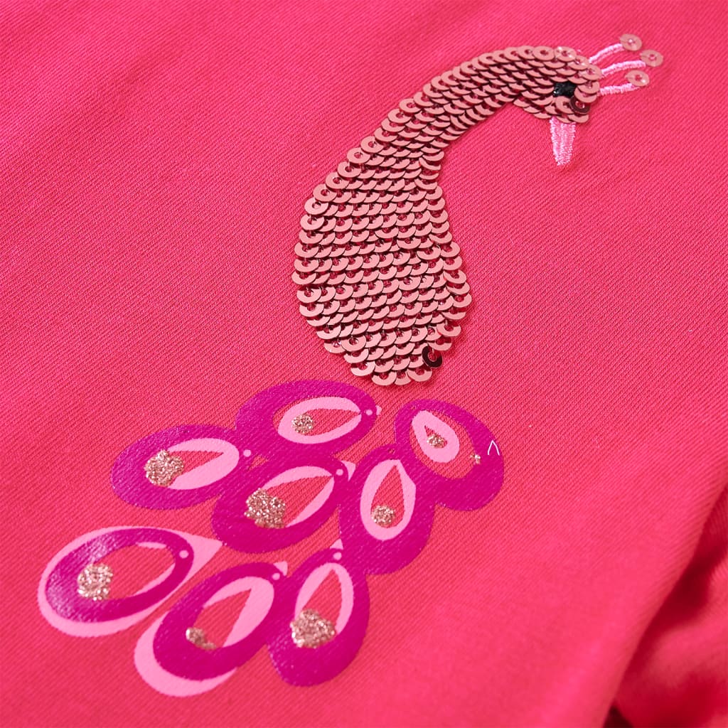 Kindershirt met lange mouwen 116 felroze - Image 4