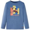 Kindershirt met lange mouwen 116 gemêleerd blauw