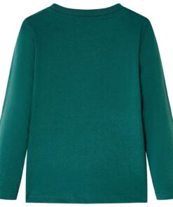 Kindershirt met lange mouwen 116 groen