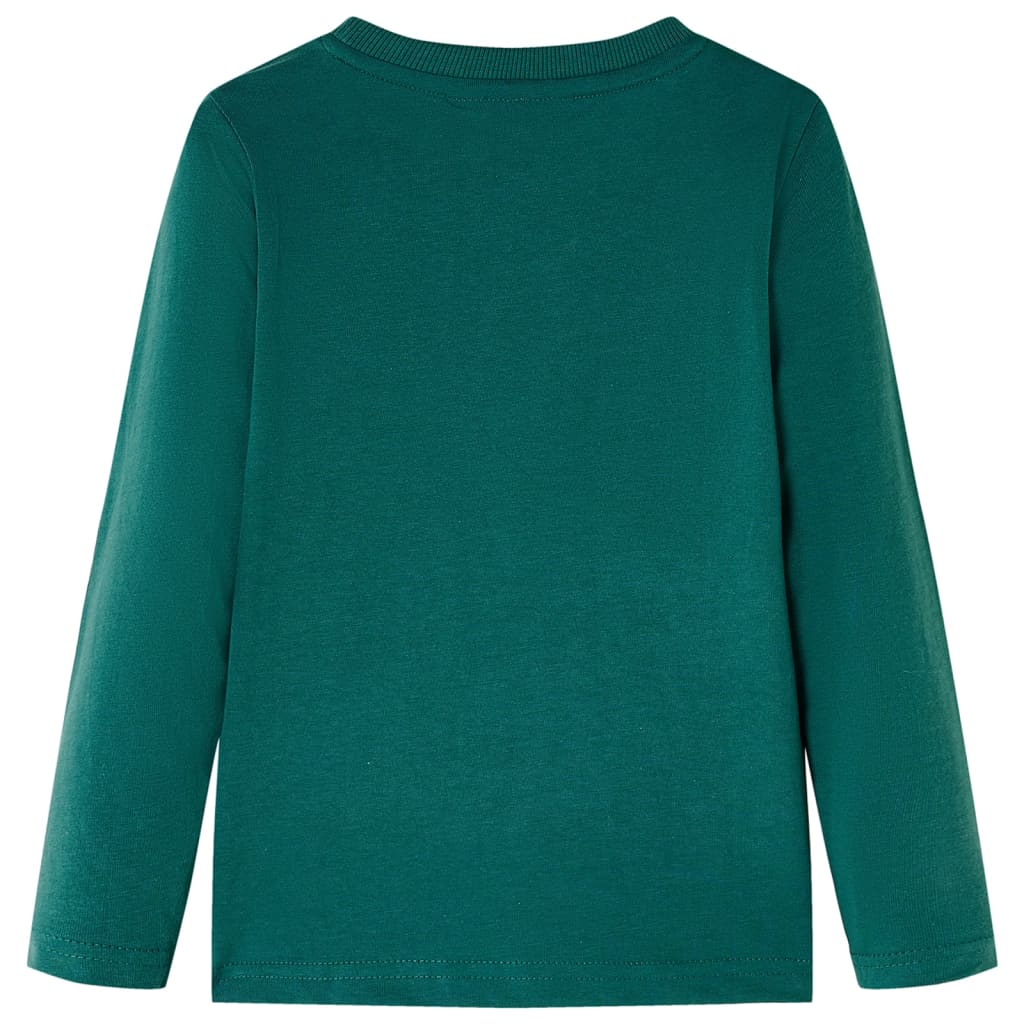 Kindershirt met lange mouwen 116 groen