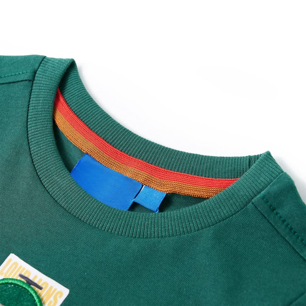 Kindershirt met lange mouwen 116 groen - Image 3
