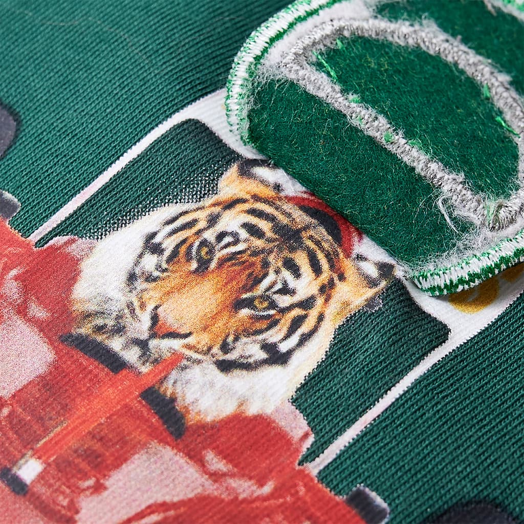 Kindershirt met lange mouwen 116 groen - Image 5