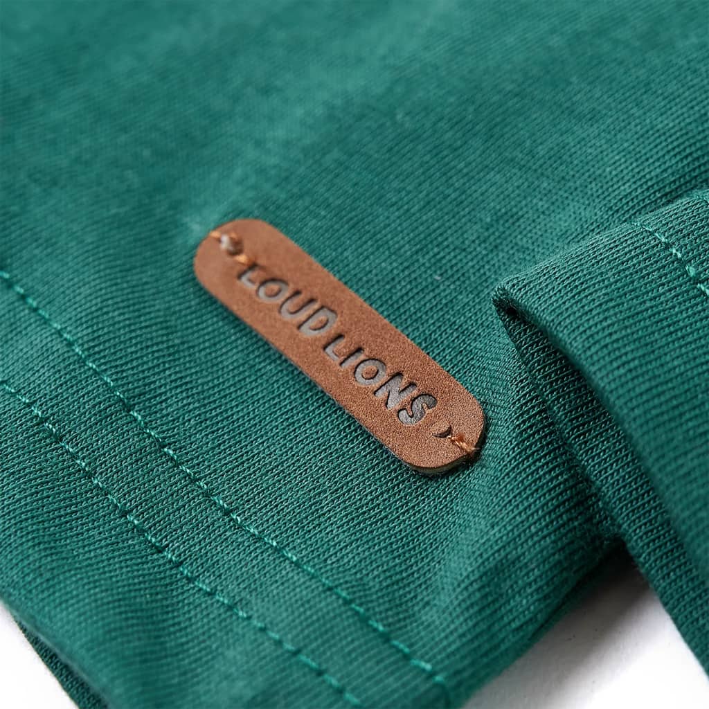 Kindershirt met lange mouwen 116 groen - Image 6