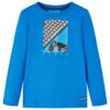 Kindershirt met lange mouwen 116 kobaltblauw