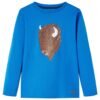 Kindershirt met lange mouwen 116 kobaltblauw