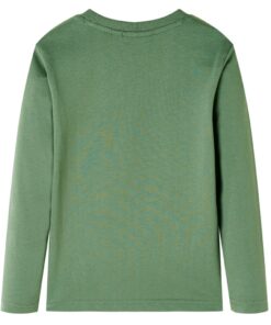 Kindershirt met lange mouwen 116 lichtkakikleurig