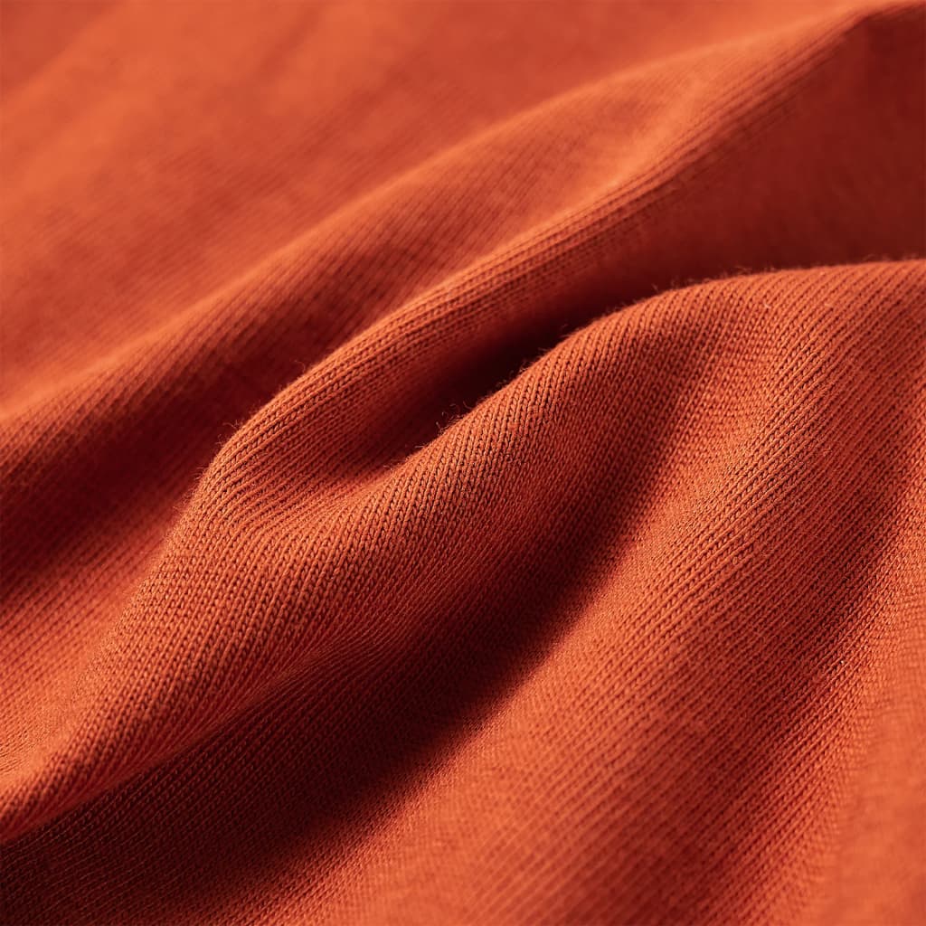 Kindershirt met lange mouwen 116 lichtroestkleurig - Image 7