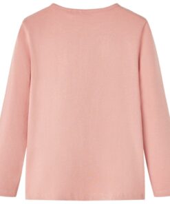 Kindershirt met lange mouwen 116 lichtroze