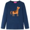 Kindershirt met lange mouwen 116 marineblauw