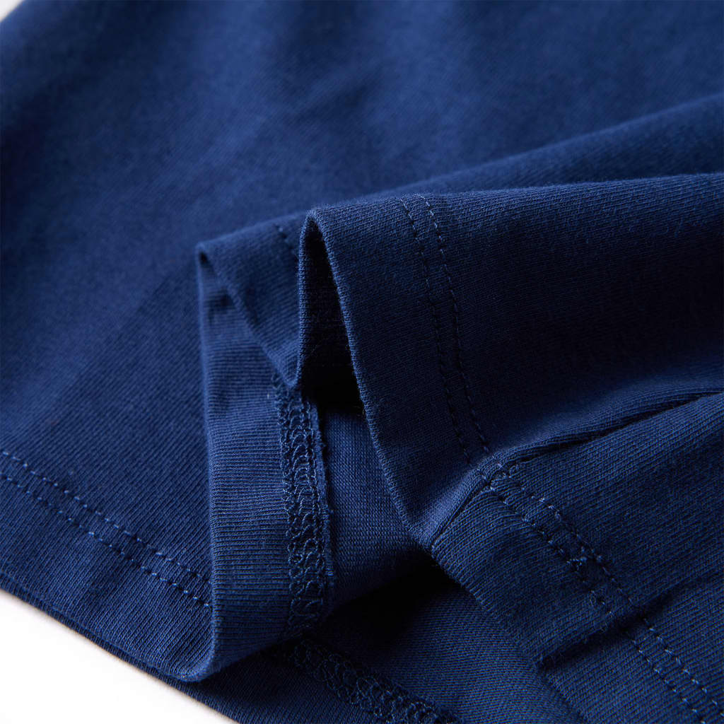 Kindershirt met lange mouwen 116 marineblauw - Image 6