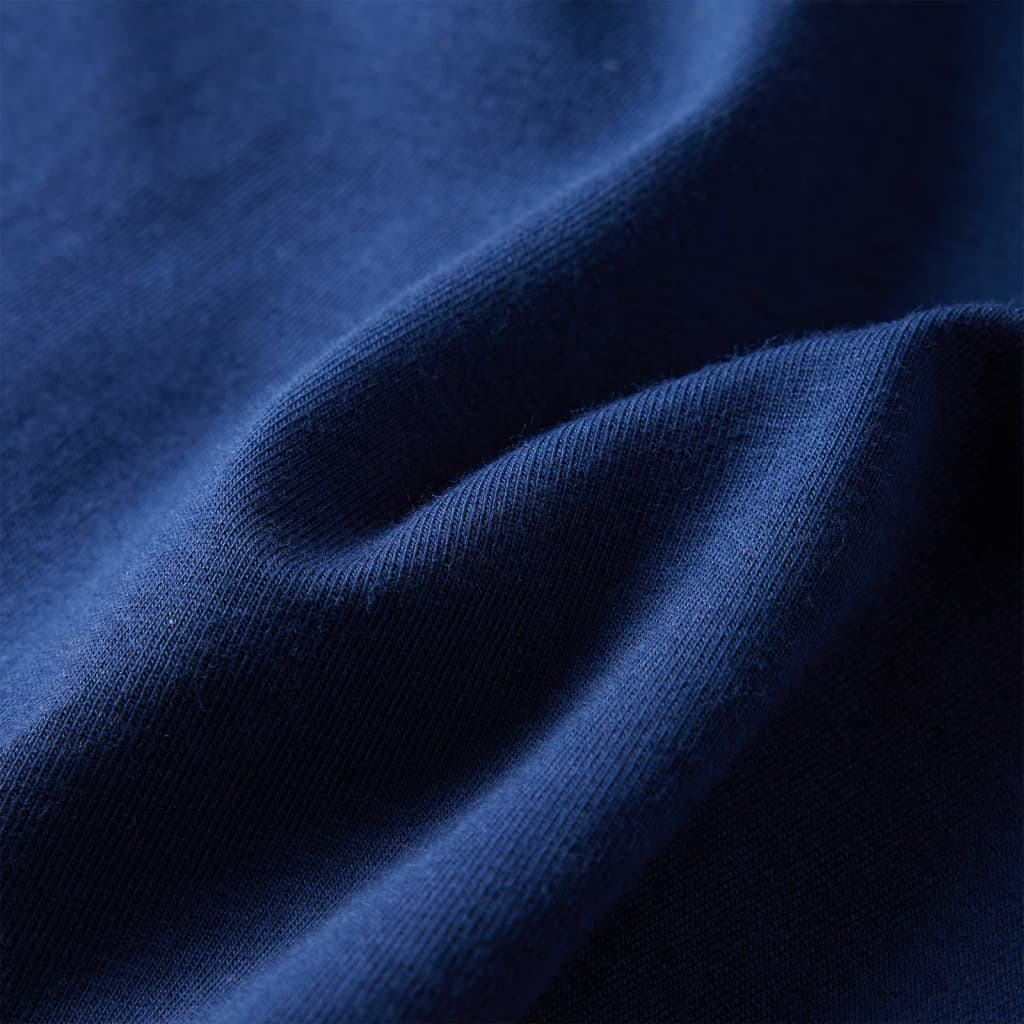 Kindershirt met lange mouwen 116 marineblauw - Image 7