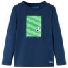 Kindershirt met lange mouwen 116 marineblauw