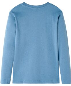 Kindershirt met lange mouwen 116 medium blauw