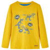 Kindershirt met lange mouwen 116 okerkleurig