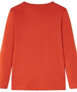 Kindershirt met lange mouwen 116 oranje
