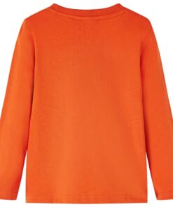 Kindershirt met lange mouwen 116 oranje