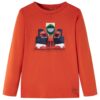 Kindershirt met lange mouwen 116 oranje