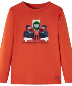 Kindershirt met lange mouwen 116 oranje