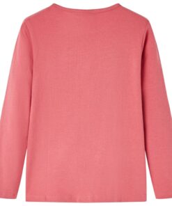 Kindershirt met lange mouwen 116 oudroze