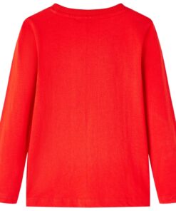 Kindershirt met lange mouwen 116 rood