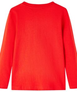 Kindershirt met lange mouwen 116 rood