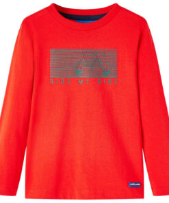 Kindershirt met lange mouwen 116 rood