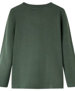 Kindershirt met lange mouwen 128 donkergroen