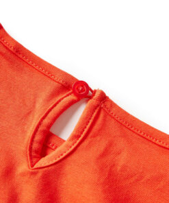 Kindershirt met lange mouwen 128 donkeroranje
