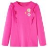 Kindershirt met lange mouwen 128 donkerroze