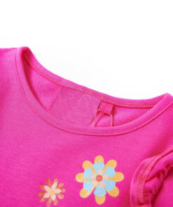 Kindershirt met lange mouwen 128 donkerroze