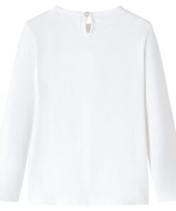 Kindershirt met lange mouwen 128 ecru