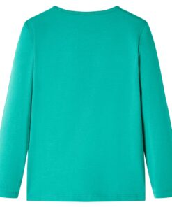 Kindershirt met lange mouwen 128 felgroen
