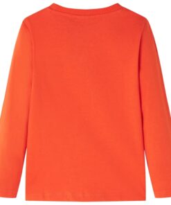 Kindershirt met lange mouwen 128 feloranje