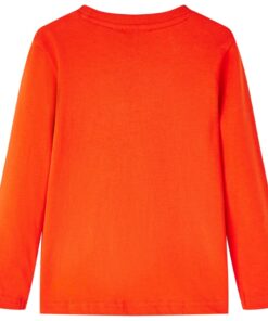 Kindershirt met lange mouwen 128 felroranje