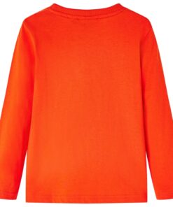 Kindershirt met lange mouwen 128 felroranje