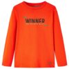 Kindershirt met lange mouwen 128 felroranje