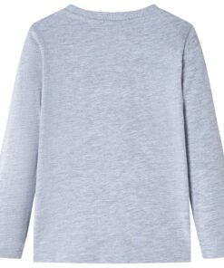 Kindershirt met lange mouwen 128 gemêleerd grijs
