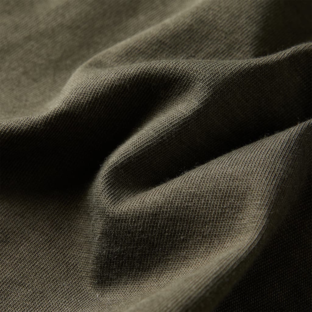 Kindershirt met lange mouwen 128 kakikleurig - Image 7