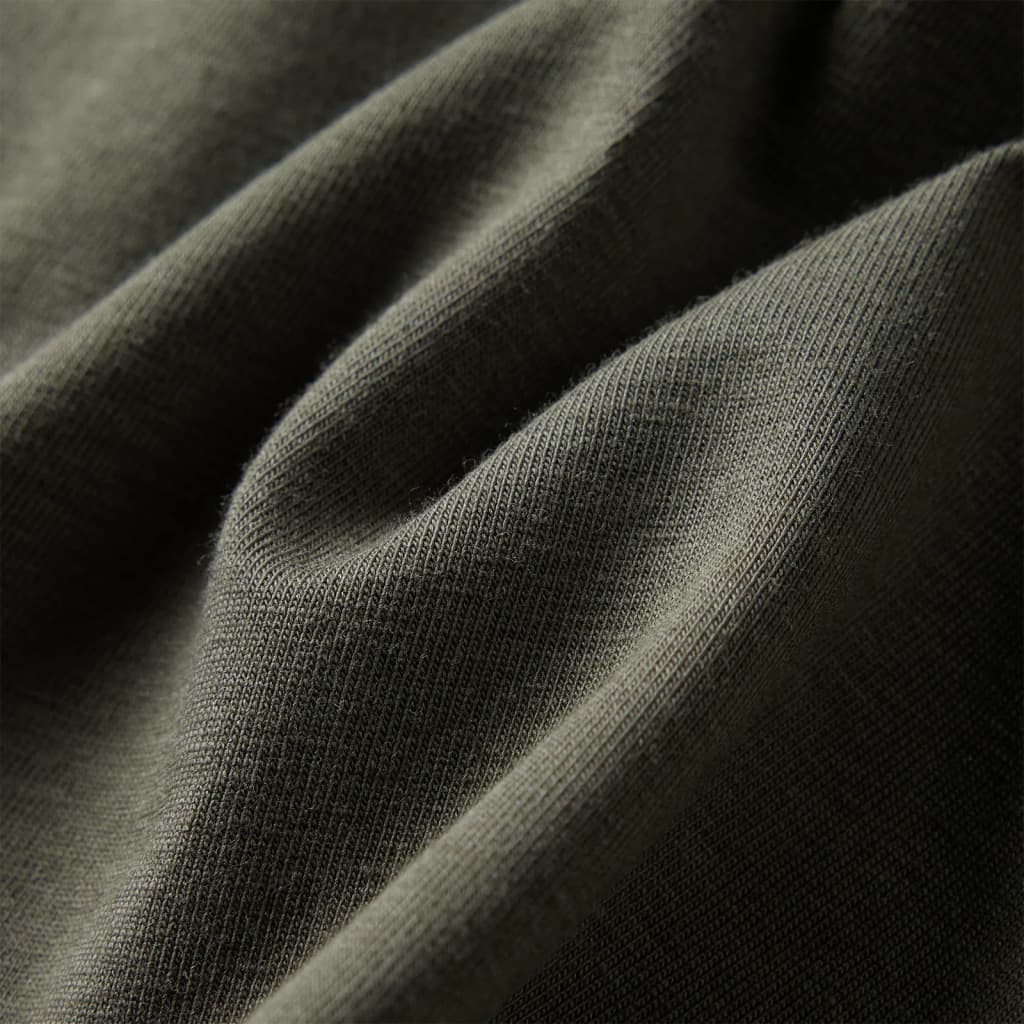 Kindershirt met lange mouwen 128 kakikleurig - Image 7