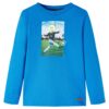 Kindershirt met lange mouwen 128 kobaltblauw