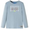Kindershirt met lange mouwen 128 lichtblauw