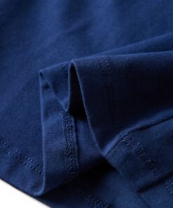 Kindershirt met lange mouwen 128 marineblauw