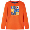 Kindershirt met lange mouwen 128 oranje
