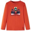 Kindershirt met lange mouwen 128 oranje