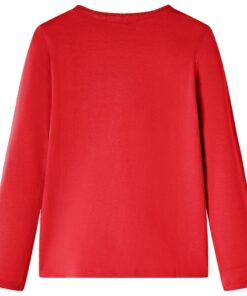 Kindershirt met lange mouwen 128 rood