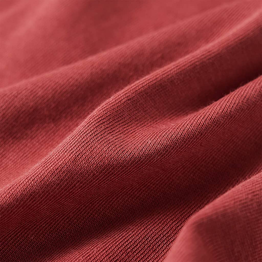 Kindershirt met lange mouwen 128 roodbruin - Image 7